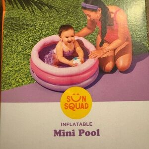 Sun Squad Pink Inflatable Mini Pool